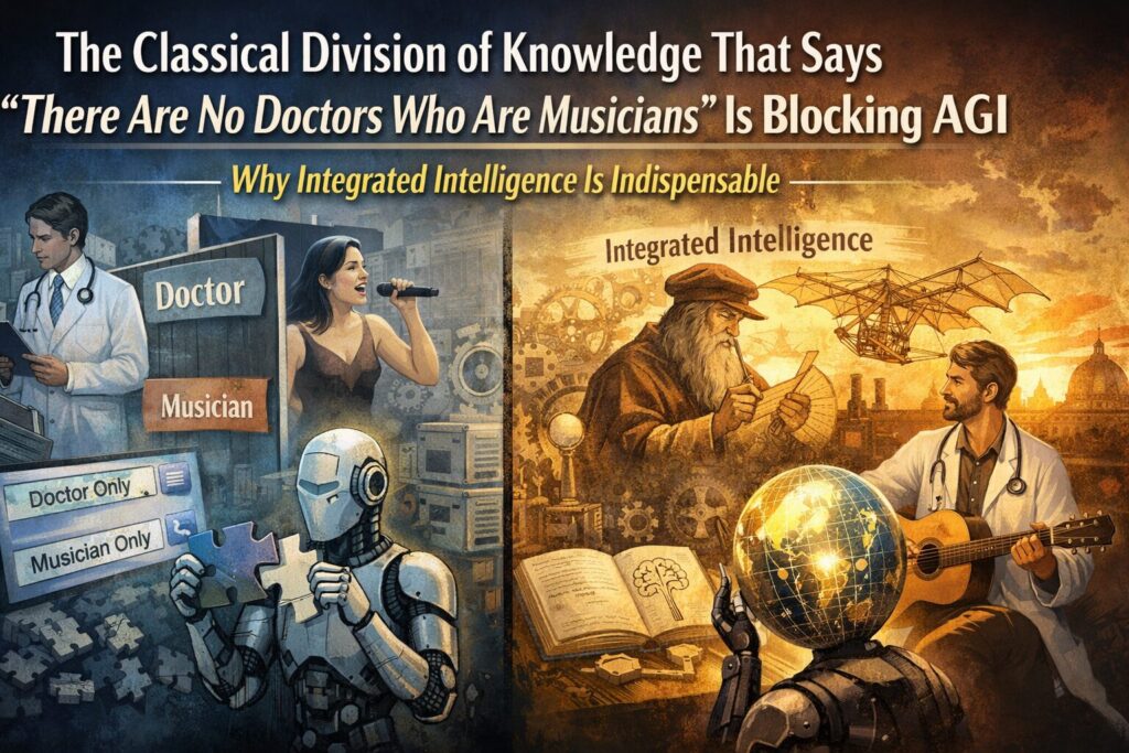 “The Classical Division of Knowledge That Says ‘There Are No Doctors Who Are Musicians’ Is Blocking AGI”