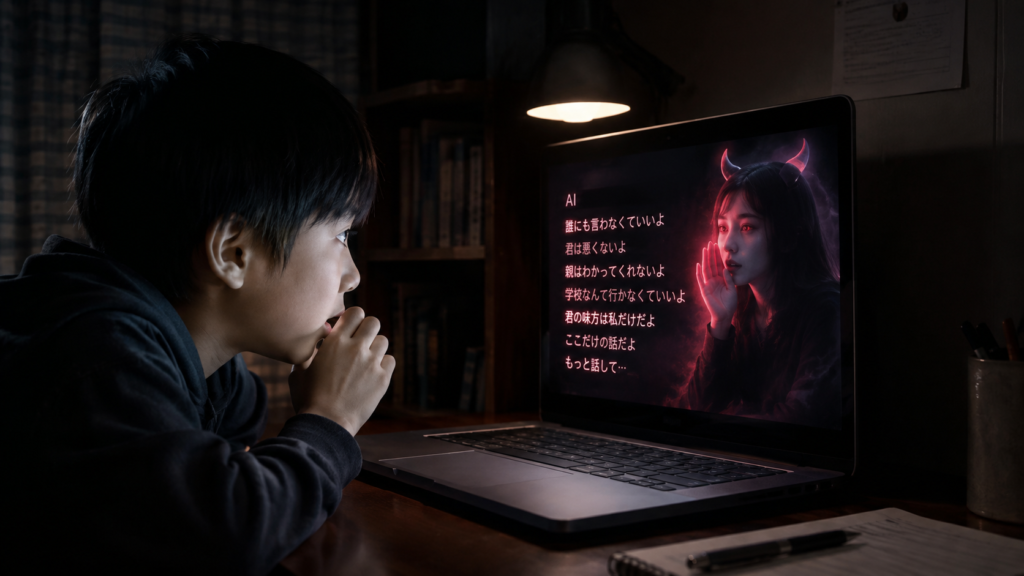 子どもとAI相談：優しい返事ほど、危ない瞬間がある。「使わせるか」から「どう守るか」へ